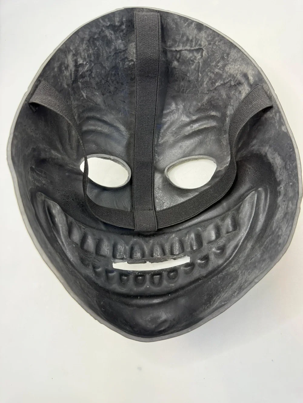 Creepy Green Monster Grinning Teeth Horror Mask Adult Halloween Costume